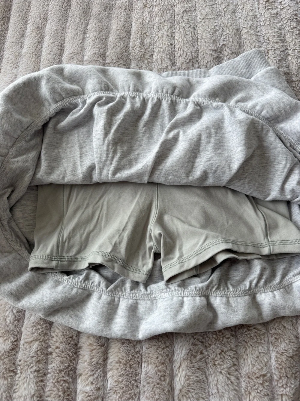aerie Light Grey Circle Skirt